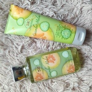BBW 🍈 Cucumber Melon Shower Gel & Body Cream duo